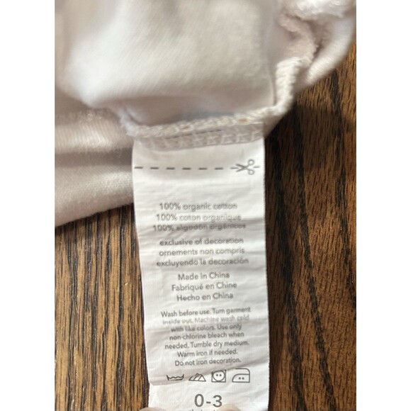 Rabbit + Bear 100% Organic Cotton Sleeveless Sun Icon Bodysuit Bow Size 0-3M - Picture 6 of 6